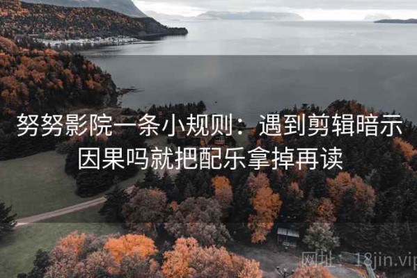 努努影院一条小规则：遇到剪辑暗示因果吗就把配乐拿掉再读