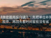 读微密圈用反向读法：先把单位补到图旁，再回头看时间窗有没有省